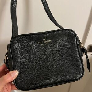 Kate Spade Pebbled Black Crossbody Bag